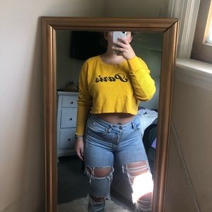 Forever 21 Yellow Croptop